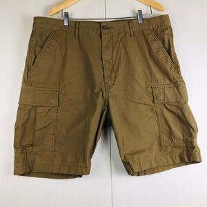 LEVI STRAUSS Men's Brown 100% Cotton Cargo Bermuda Red Tag Shorts Size 40 XL